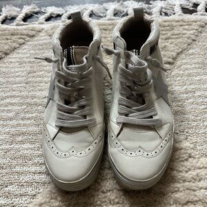 ShuShop White and Cream Women's Sneakers
